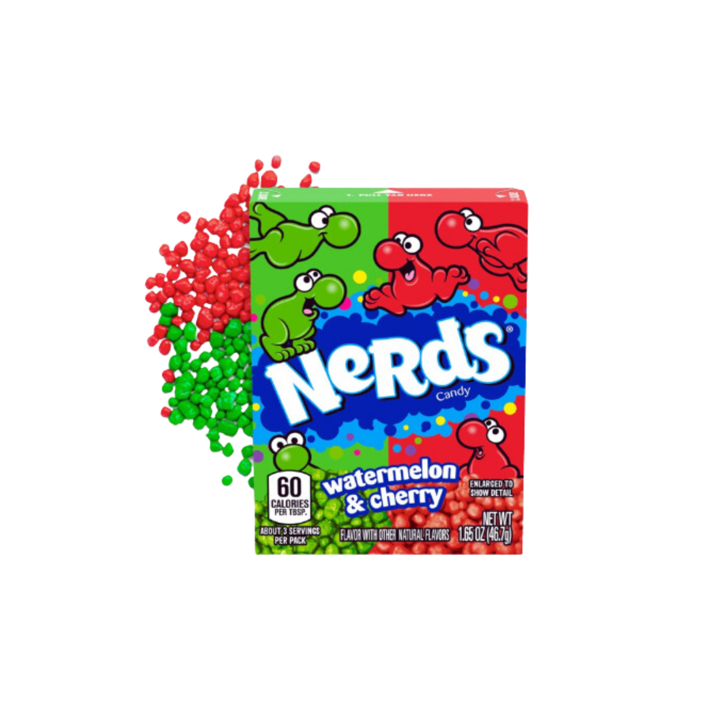NERDS - WATERMELON & WILD CHERRY (46g)